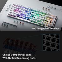 ASUS - ROG Strix Scope II 96 Full Size Wireless Mechanical Gaming Keyboard with Hot-Swappable ROG... - Back View