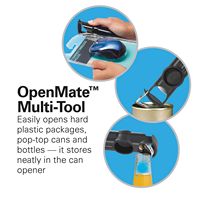 Hamilton Beach - OpenStation Can Opener with Tools - Black - Back View
