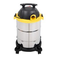 Stanley - 8 Gallon Wet/Dry Vacuum - Stainless - Back View