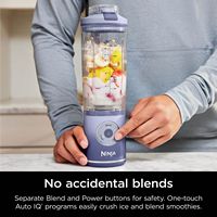 Ninja - Blast Max Portable Blender with 22oz Twist & Go Vessel - Lavender - Back View
