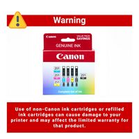 Canon - CLI- 251 4-Pack Standard Capacity Ink Cartridges - Photo Black/Cyan/Magenta/Yellow - Back View