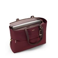 TUMI - Voyageur Cam Large Tote Bag - Wine - Back View