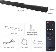 Sylvox - Elf S2 Bluetooth 2.0 Waterproof Outdoor Soundbar - Black - Back View