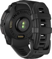 Garmin - Instinct  3 GPS Smartwatch 45 mm AMOLED - Black with Black Band - Back View