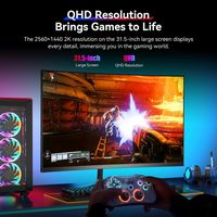 Titan-army - C32C1S Curved 31.5” Gaming Monitor, IPS 1ms 240Hz 2K QHD FreeSync 95% DCI-P3 with HD... - Back View