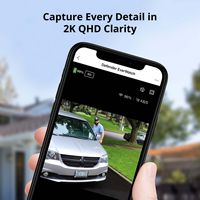 Defender - Solar Powered 4K AI Everwatch Wireless Security Camera with 3W Solar Panel, AI Detecti... - Back View