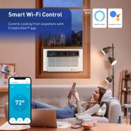 Friedrich - Chill Premier 8,000 BTU Window & Wall Air Conditioner with Remote Control Wi-Fi Enabl... - Back View