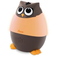 CRANE - Mini Owl 0.5 Gallon Cool Mist Humidifier - Brown - Back View