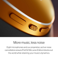 Bowers & Wilkins - B&W Px8 S2 Over-Ear BluetoothHeadphones - McLaren - Back View