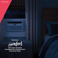 Frigidaire - 115V 12,000 BTU 550 Sq. Ft. Smart Window Air Conditioner with Remote - White - Back View