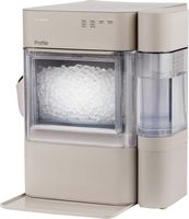 GE Profile - Opal 2.0 Ultra Nugget Ice Maker with Side Tank and Scale Inhibiting Filter - Sandstone - Back View
