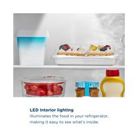 Insignia™ - 4.5 Cu. Ft. Mini Fridge with Top Freezer and ENERGY STAR Certification - Stainless St... - Back View