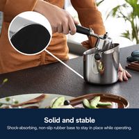 De'Longhi - Coffee Knock Box - Stainless Steel - Back View