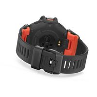 Casio - G-Shock Move 52mm Heart Rate + GPS Solar Assist Resin Strap Smartwatch - Black - Back View