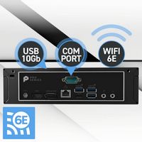 MSI - PRO DP21 Desktop - Intel Core i7-14700 - 16GB Memory - Intel UHD 770 Graphics - 1TB SSD - B... - Back View