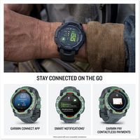 Garmin - Instinct  3 GPS Smartwatch 50 mm AMOLED - Neotropic with Twilight Band - Back View