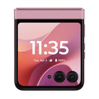 Motorola - razr 2025 256GB (Unlocked) - PANTONE Parfait Pink - Back View
