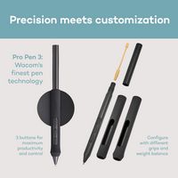 Wacom - Intuos Pro Medium Bluetooth Professional Graphic Drawing Tablet  (2025) - Black - Back View