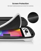 tomtoc - Carrying Case for Nintendo Switch/OLED Model, Protective Hard Portable  Carry Travel Cas... - Back View
