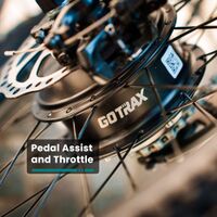 GoTrax - Z4 LITE Folding eBike w/ 25mi Max Operating Range and 20mph Max Speed - Black - Back View