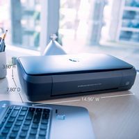 HP - OfficeJet 250 Mobile Wireless All-In-One Inkjet Printer - Black - Back View