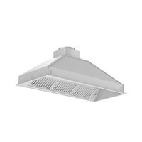ZLINE - 46 inches - Externally Vented - Range Hood Insert - Stainless Steel - Back View