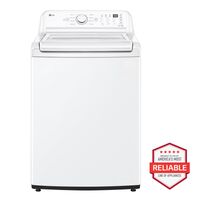 LG - 4.5 Cu. Ft. Ultra Large High-Efficiency Top Load Washer with Impeller and TurboDrum Technolo... - Back View
