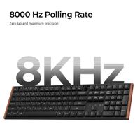 Keychron - K5 Ultra 8k 100% Custom POM Switch Mechanical Gaming Keyboard with Programmable ZMK La... - Back View