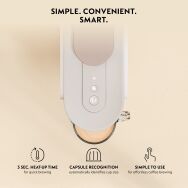 Nespresso Vertuo Up Premium Coffee and Espresso Maker by De'Longhi - White - Back View