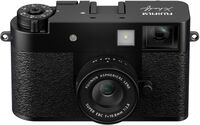 Fujifilm - X half Premium Compact Camera - Black - Back View