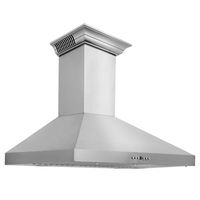 ZLINE - 36 inches - Externally Vented - Wall Range Hood - Stainless steel - Back View