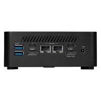 MSI - Cubi NUC Desktop - Intel Core 7-150U - 32GB Memory - 1TB SSD - Black - Back View