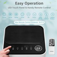Costway 10000 BTU Portable Air Conditioner Cools up to 350 sq.ft 3-in-1 Air Cooler with Fan Dehum... - Back View