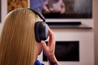 Sennheiser - RS 275 TV Headphones. Wireless Bluetooth Headphone and TV Transmitter - Black - Back View