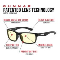 GUNNAR - Enigma  Computer Glasses with Blue Light Reduction , Amber Lenses - Onyx - Back View