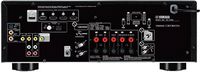Yamaha - RX-V385BL 5.1-Ch. 4K Ultra HD A/V Home Theater Receiver - Black - Back View