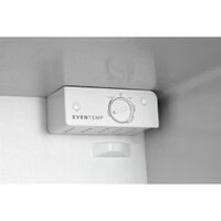 Frigidaire - 7 Cu. Ft. Garage Ready Upright Convertible Freezer Refrigerator - White - Back View