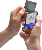 Ledger - Flex Crypto Hardware Wallet with Recovery Key - Neptune Blue - Back View