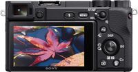 Sony - Alpha 6400 APS-C Mirrorless Camera 4K Video Camera (Body Only) - Black - Back View