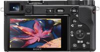 Sony - Alpha 6100 APS-C Mirrorless Camera (Body Only) - Black - Back View