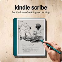 Amazon - Kindle Scribe (64GB) - Now write directly on books and documents. Built-in notebook summ... - Back View