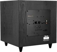 Klipsch - R-80SWi Wireless Pre-paired Subwoofer - Black - Back View