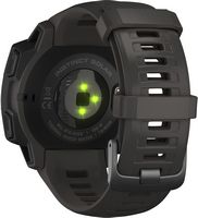 Garmin - Instinct Solar Smartwatch 45mm Fiber-Reinforced Polymer - Graphite - Back View