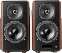 Edifier - S2000MKIII Powered Bluetooth Bookshelf, Computer - 130W Line-in Optical Input - Tri-Amp... - Back View