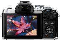 Olympus - OM-D E-M10 Mark IV Mirrorless Digital Camera with 14-42mm Lens - Silver - Back View