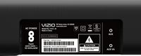 VIZIO - 2.0-Channel V-Series Home Theater Sound Bar with DTS Virtual:X - Black - Back View