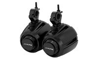 Alpine - 6-1/2” 2-Way Weather-Resistant Coaxial Speaker Pods (Pair) - Black - Back View