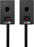 Polk Audio - Monitor XT20 Bookshelf Speaker Pair - Midnight Black - Back View