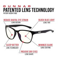 GUNNAR - Berkeley  Computer Glasses with Blue Light Reduction , Clear Lenses - Onyx - Back View