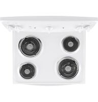 GE - 30 in. Wide 4 Elements 5.0 Cu. Ft. Freestanding Electric Range with Porcelain-Enamel Cooktop... - Back View